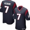 Nike Houston Texans #7 Case Keenum Blue Game Jersey