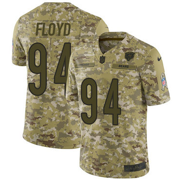 Nike Bears #94 Leonard Floyd Camo Men’s Stitched NFL Limited 2018 Salute To Service Jersey