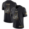 Raiders #4 Derek Carr Black Gold Men’s Stitched Football Vapor Untouchable Limited Jersey