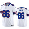 Men’s Buffalo Bills #86 Dalton Kincaid White 2023 Draft Vapor Untouchable Stitched Football Jersey