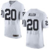 Men’s Oakland Raiders #20 Nate Allen White Road 2015 NFL Nike Elite Jersey