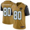 Nike #80 James O’Shaughnessy Jacksonville Jaguars Men’s Limited Gold Color Rush Vapor Untouchable Jersey