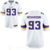 Men’s Minnesota Vikings #93 Sheldon Richardson White Road Stitched NFL Nike Game Jersey