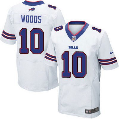 Men’s Buffalo Bills #10 Robert Woods 2013 Nike White Elite Jersey