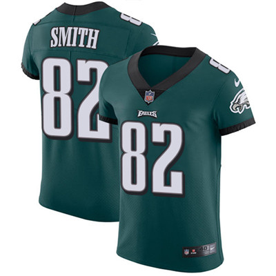 Men’s Nike Philadelphia Eagles #82 Torrey Smith Midnight Green Team Color Stitched NFL Vapor Untouchable Elite Jersey