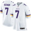 Men’s Nike Minnesota Vikings #7 Case Keenum Game White NFL Jersey