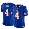 Men’s Buffalo Bills #4 James Cook Blue 2023 F.U.S.E. Vapor Untouchable Limited Football Stitched Jersey