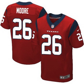 Men’s Houston Texans #26 Rahim Moore Red Alternate NFL Nike Elite Jersey