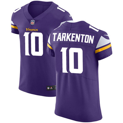 Men’s Nike Minnesota Vikings #10 Fran Tarkenton Purple Team Color Stitched NFL Vapor Untouchable Elite Jersey