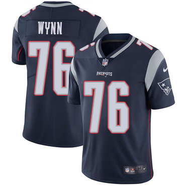 Nike New England Patriots #76 Isaiah Wynn Navy Blue Team Color Men’s Stitched NFL Vapor Untouchable Limited Jersey