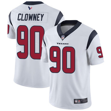 Texans #90 Jadeveon Clowney White Men’s Stitched Football Vapor Untouchable Limited Jersey
