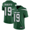 New York Jets #19 Andre Roberts Green Team Color Men’s Stitched Football Vapor Untouchable Limited Jersey