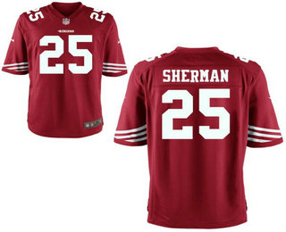 Men’s San Francisco 49ers #25 Richard Sherman Elite Red Jersey
