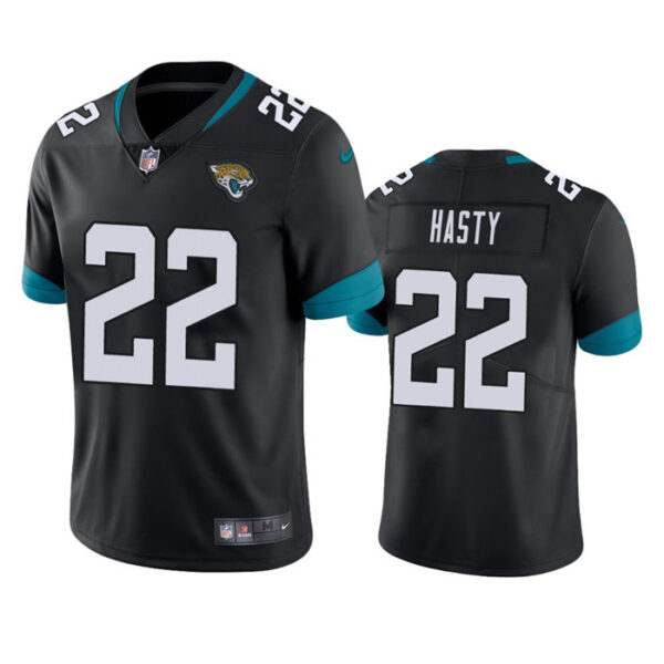 Men’s Jacksonville Jaguars #22 JaMycal Hasty Black Vapor Untouchable Limited Stitched Jersey