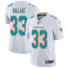 Nike Miami Dolphins #33 Kalen Ballage White Men’s Stitched NFL Vapor Untouchable Limited Jersey