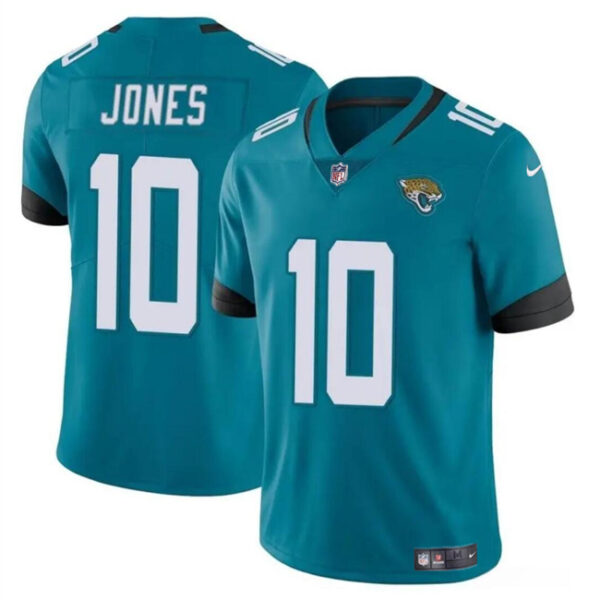 Men’s Jacksonville Jaguars #10 Mac Jones Teal Vapor Untouchable Limited Football Stitched Jersey