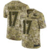 Nike Broncos #17 DaeSean Hamilton Camo Men’s Stitched NFL Limited 2018 Salute To Service Jersey