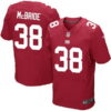 Men’s New York Giants #38 Trumaine McBride Red Alternate NFL Nike Elite Jersey