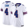 Men’s Buffalo Bills #4 James Cook White 2023 F.U.S.E. Vapor Untouchable Limited Football Stitched Jersey