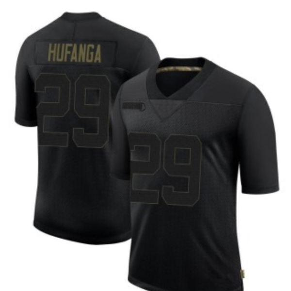 Men’s San francisco 49ers #29 Talanoa Hufanga Icon Black Stitched NFL Jersey
