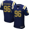 Men’s New York Jets #96 Muhammad Wilkerson Navy Blue Alternate NFL Nike Elite Jersey