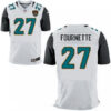 Men’s 2017 NFL Draft Jacksonville Jaguars #27 Leonard Fournette White Road Stitched NFL Nike Elite Jersey