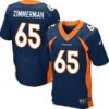 Men’s Denver Broncos #65 Gary Zimmerman Navy Blue Retired Player NFL Nike Elite Jersey