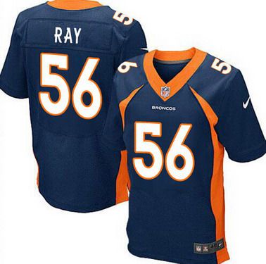 Men’s Denver Broncos #56 Shane Ray 2013 Nike Navy Blue Elite Jersey