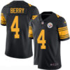 Men’s Pittsburgh Steelers #4 Jordan Berry Black 2016 Color Rush Stitched NFL Nike Limited Jersey