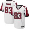 Men’s Atlanta Falcons #83 Jacob Tamme White Road NFL Nike Elite Jersey