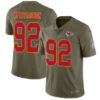 Nike Kansas City Chiefs #92 Tanoh Kpassagnon Olive Men’s Stitched NFL Limited 2017 Salute to Service Jersey