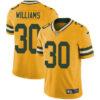 Nike Green Bay Packers #30 Jamaal Williams Yellow Men’s Stitched NFL Limited Rush Jersey