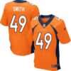 Men’s Denver Broncos #49 Dennis Smith Orange Retired Player NFL Nike Elite Jersey