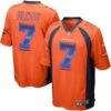 Nike Broncos #7 John Elway Orange Team Color Men’s Stitched NFL Limited Strobe Jersey