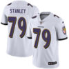 Nike Baltimore Ravens #79 Ronnie Stanley White Men’s Stitched NFL Vapor Untouchable Limited Jersey