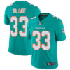Nike Miami Dolphins #33 Kalen Ballage Aqua Green Team Color Men’s Stitched NFL Vapor Untouchable Limited Jersey