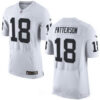 Men’s Oakland Raiders #18 Cordarrelle Patterson White Road Stitched NFL Nike Elite Jersey