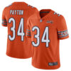 Chicago Bears #34 Walter Payton Orange Men’s Stitched Football Limited Rush 100th Season Jersey