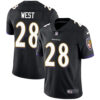 Nike Baltimore Ravens #28 Terrance West Black Alternate Men’s Stitched NFL Vapor Untouchable Limited Jersey