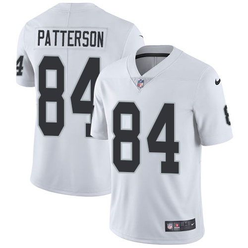 Nike Oakland Raiders #84 Cordarrelle Patterson White Men’s Stitched NFL Vapor Untouchable Limited Jersey