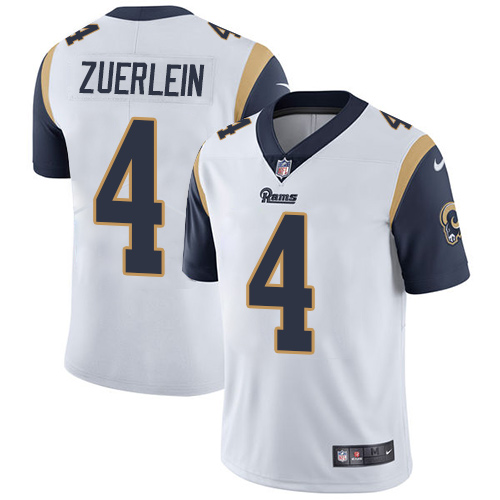 Nike Rams #4 Greg Zuerlein White Men’s Stitched NFL Vapor Untouchable Limited Jersey