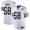 Bears #58 Roquan Smith White Alternate Men’s Stitched Football Vapor Untouchable Limited 100th Season Jersey