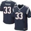 New England Patriots #33 Kevin Faulk Navy Blue Retired Player NFL Nike Elite Jersey