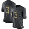 Men’s Dallas Cowboys #3 Mark Sanchez Black Anthracite 2016 Salute To Service Stitched NFL Nike Limited Jersey