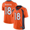 Nike Denver Broncos #18 Peyton Manning Orange Team Color Men’s Stitched NFL Vapor Untouchable Limited Jersey