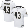 Nike New Orleans Saints #43 Marcus Williams White Men’s Stitched NFL Elite Jersey