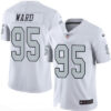 Men’s Oakland Raiders #95 Jihad Ward White 2016 Color Rush Stitched NFL Nike Limited Jersey