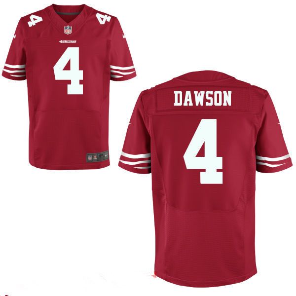 Men’s San Francisco 49ers #4 Phil Dawson White Road Stitched NFL Nike Elite Jersey