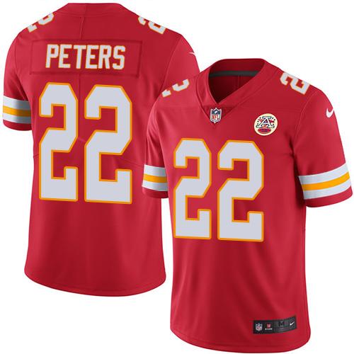 Nike Kansas City Chiefs #22 Marcus Peters Red Team Color Men’s Stitched NFL Vapor Untouchable Limited Jersey