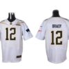 Men’s New England Patriots #12 Tom Brady White 2016 Pro Bowl Nike Elite Jersey